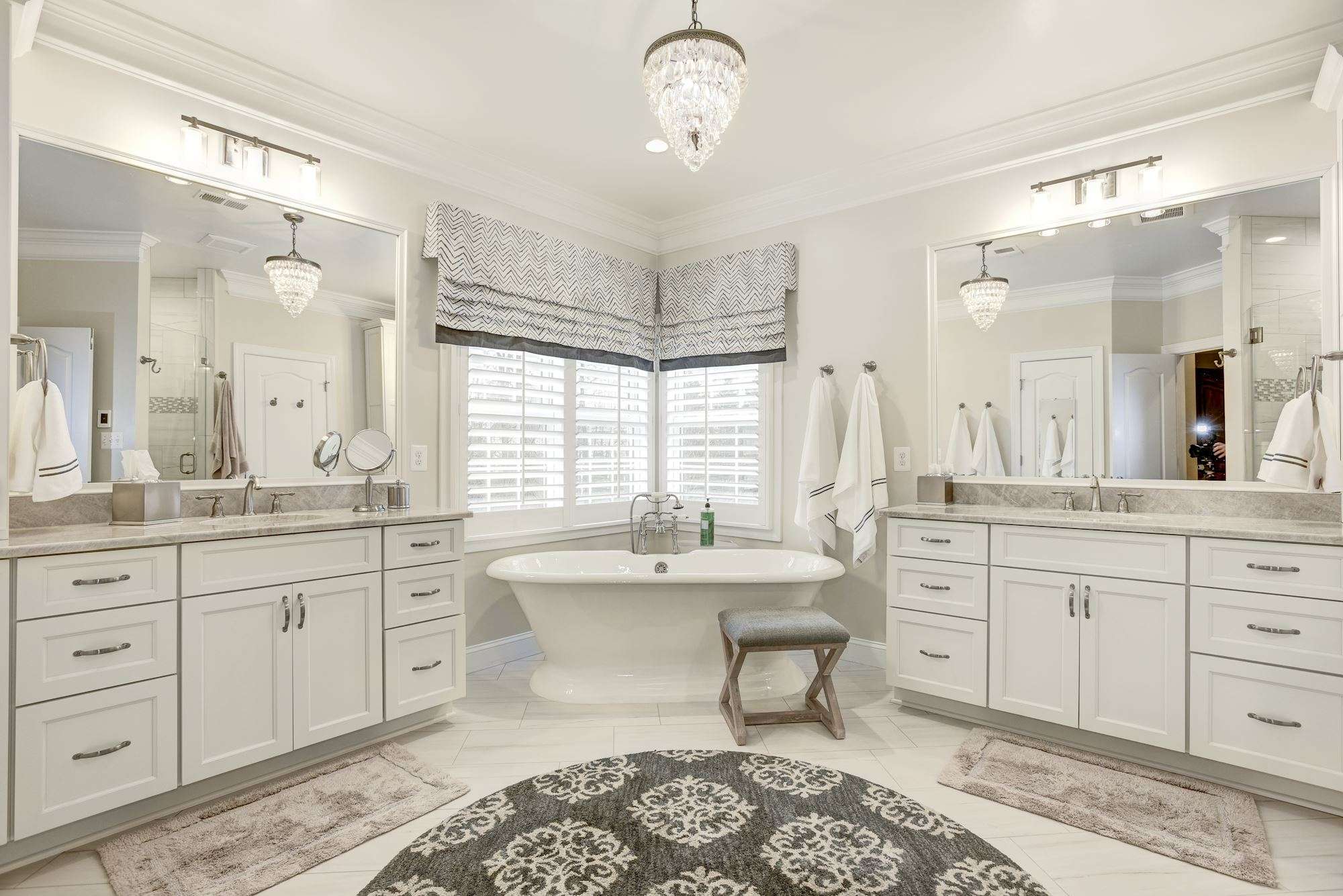 A Stunning Master Bathroom Remodel In Ashburn